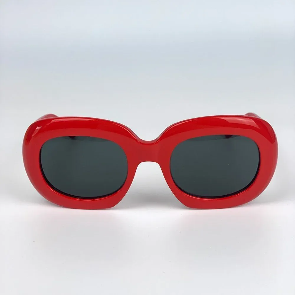 Celine CL40070Iâ66N BRAND NEW Sunglasses Square Red Grey Women - Picture 4 of 9